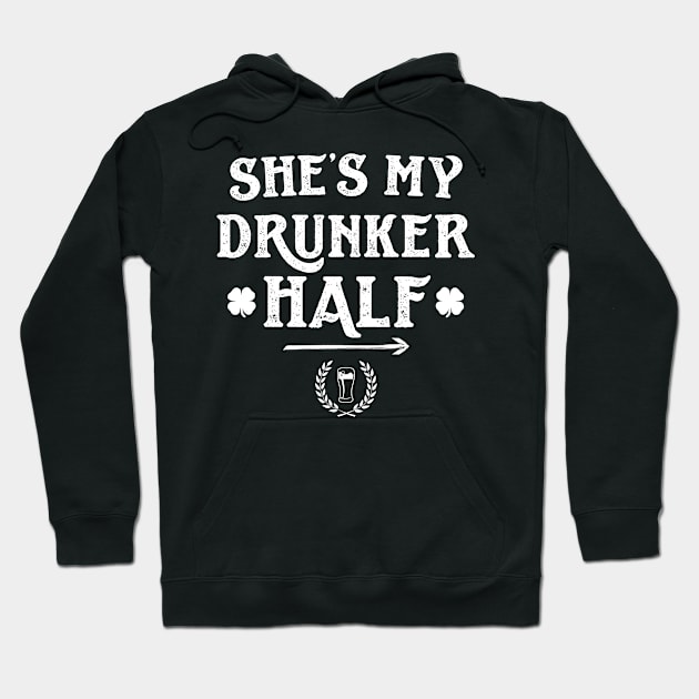 She's The Drunker Half Funny St Patricks Day Hoodie by trendingoriginals